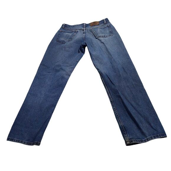 Wrangler Mens Superior Comfort Blue Jeans 31 x 30 Lightly Faded and Thrashed - Picture 8 of 9